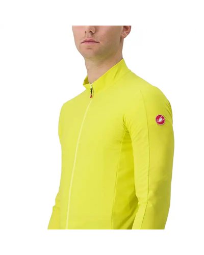Castelli Flight Air Maglia Maniche Lunghe Full Zip Uomo, Sulphur