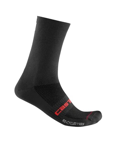 Castelli Re-Cycle Thermal 18cm Calze Ciclismo Uomo, Nero