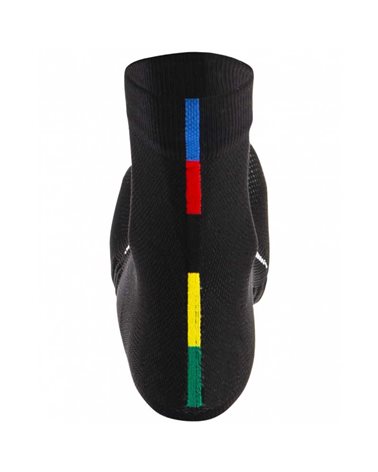 Santini UCI Rainbow Stripes Cycling Socks, Black