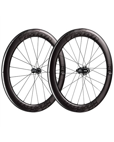 Vision Metron 60 SL Carbon C21 Copertoncino TLR Disc Center Lock, Coppia Ruote