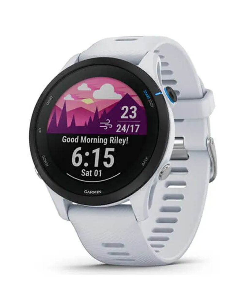 Garmin Forerunner 45S, Easy-to-use GPS Running Watch with Coach Free  Training Plan Support, White