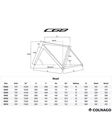 Colnago C68 Disc Frame Kit - C68 Disc Carbon Fork - HRBK