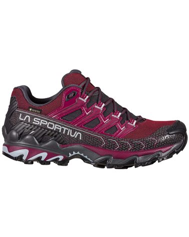 La Sportiva Ultra Raptor II GTX Gore-Tex Women's Trail Running Shoes, Red Plum/Carbon