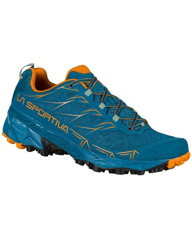La Sportiva Akyra Men's Trail Running Shoes, Space Blue/Maple