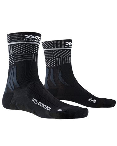 X-Bionic X-Socks 4.0 MTB Control Calze Ciclismo, Opal Black/Stripe Mix