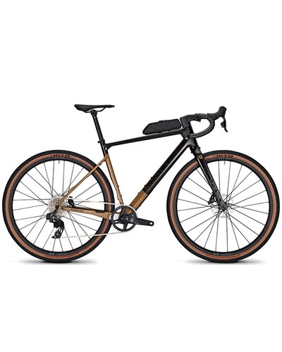 Focus Atlas 8.0 Sram Rival Etap AXS XPLR 12v, Carbon Raw Glossy/Gold Rush Glossy