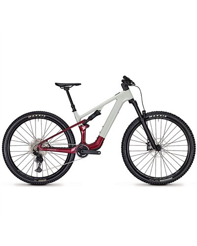 Focus Vam² SL 8.7 Shimano Deore 12v - Fazua Ride 430Wh, Light Grey Glossy/Mahagony Red Glossy