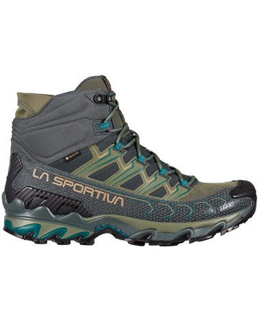 La Sportiva Ultra Raptor II MID GTX Gore-Tex Men's Speed Hiking Shoes, Charcoal/Lichen