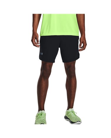 Under Armour UA Launch 7'' 2-in-1 Men's Shorts, Black/Reflective