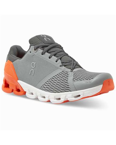 On Cloudflyer Men's Running Shoes, Grey/Orange