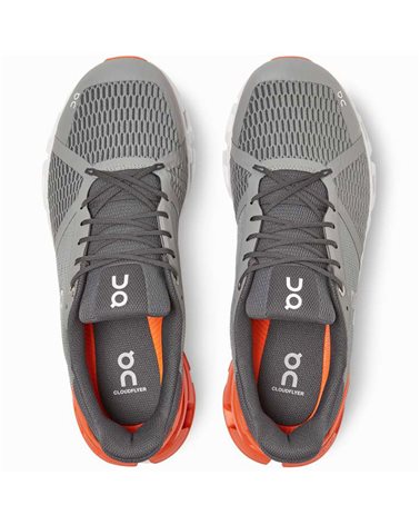 On zapatillas de running para hombre Cloudflyer, gris/naranja