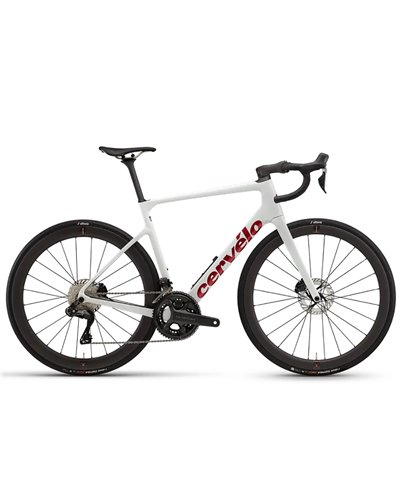 Cervélo Caledonia-5 Shimano Ultegra Di2, Vanilla/Cherry 