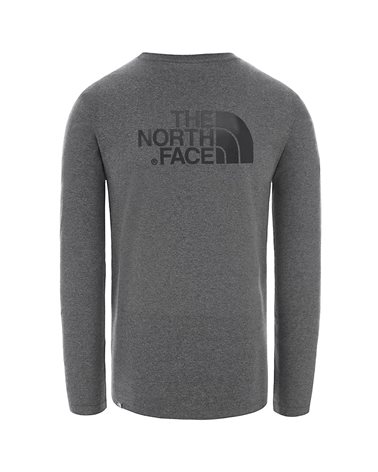 The North Face Easy Tee Men's Long Sleeve, TNF Medium Grey Heather