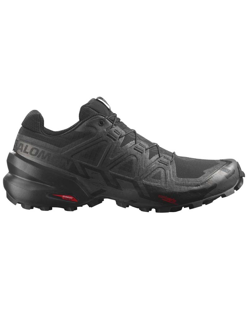 Salomon Speedcross 6 Men's Trail Running Shoes, Black/Black/Phantom