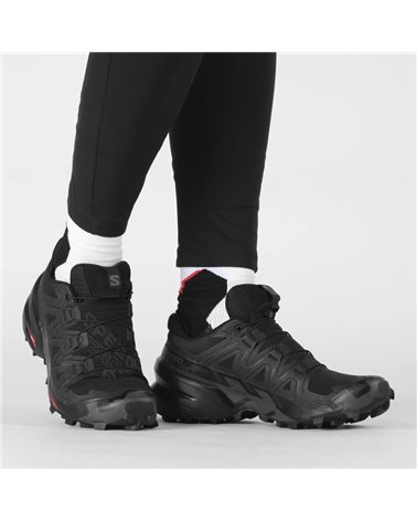 Salomon Speedcross 6 W Women's Trail Running Shoes, Black/Black/Phantom