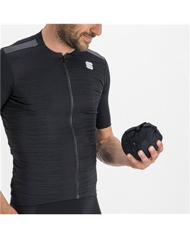 Sportful DR Men's Packable Windproof/Waterproof Cycling Jacket, Black