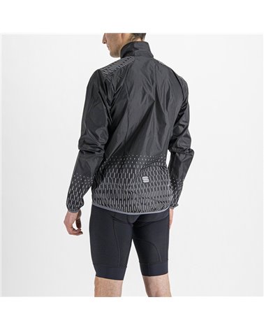 Sportful Reflex Men's Packable Windproof Cycling Jacket, Black