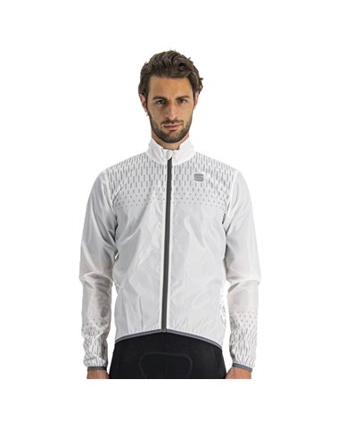 Sportful Reflex Men's Packable Windproof Cycling Jacket, White