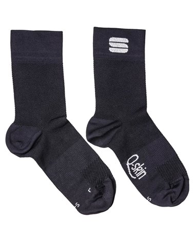 Sportful Matchy Q-Skin Men's Cycling Socks, Black
