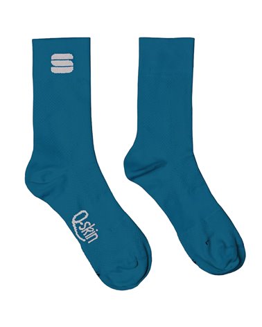 Sportful Matchy Q-Skin Men's Cycling Socks, Berry Blue