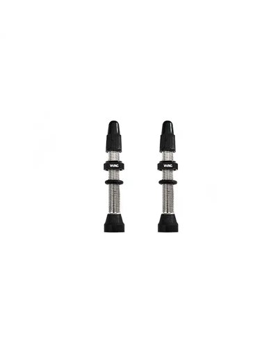 Wag Valvola Tubeless Conica in Ottone 40mm, Silver (Coppia)
