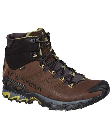 La Sportiva Ultra Raptor II MID Leather GTX Gore-Tex Men's Speed Hiking Shoes, Chocolate/Cedar