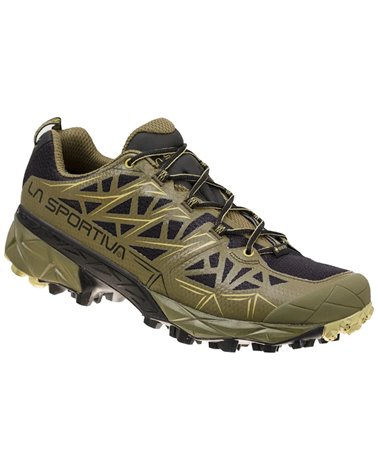 La Sportiva Akyra GTX Gore-Tex Men's Trail Running Shoes, Ivy/Cedar