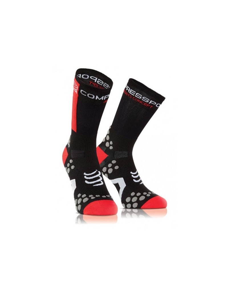 Compressport Pro Racing 3D Dots Socks V2.1 BIKE Calze High-Cut, Black/Red