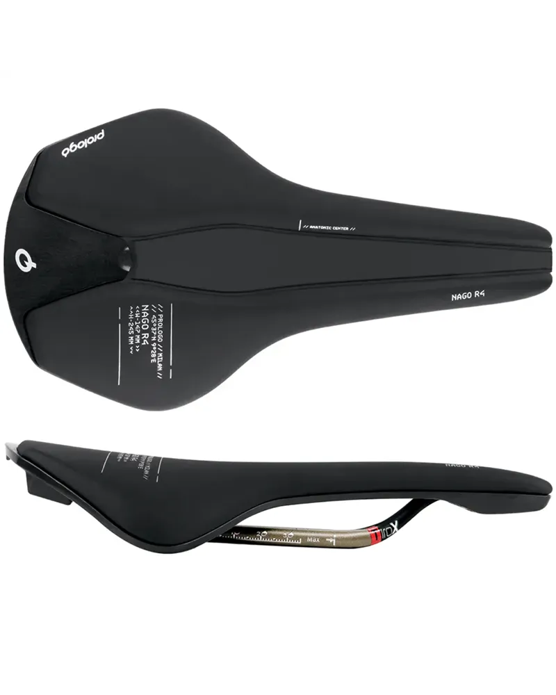 Prologo NAR4TN4HB23-AM Saddle Nago R4 147 TiroX, Hard Black