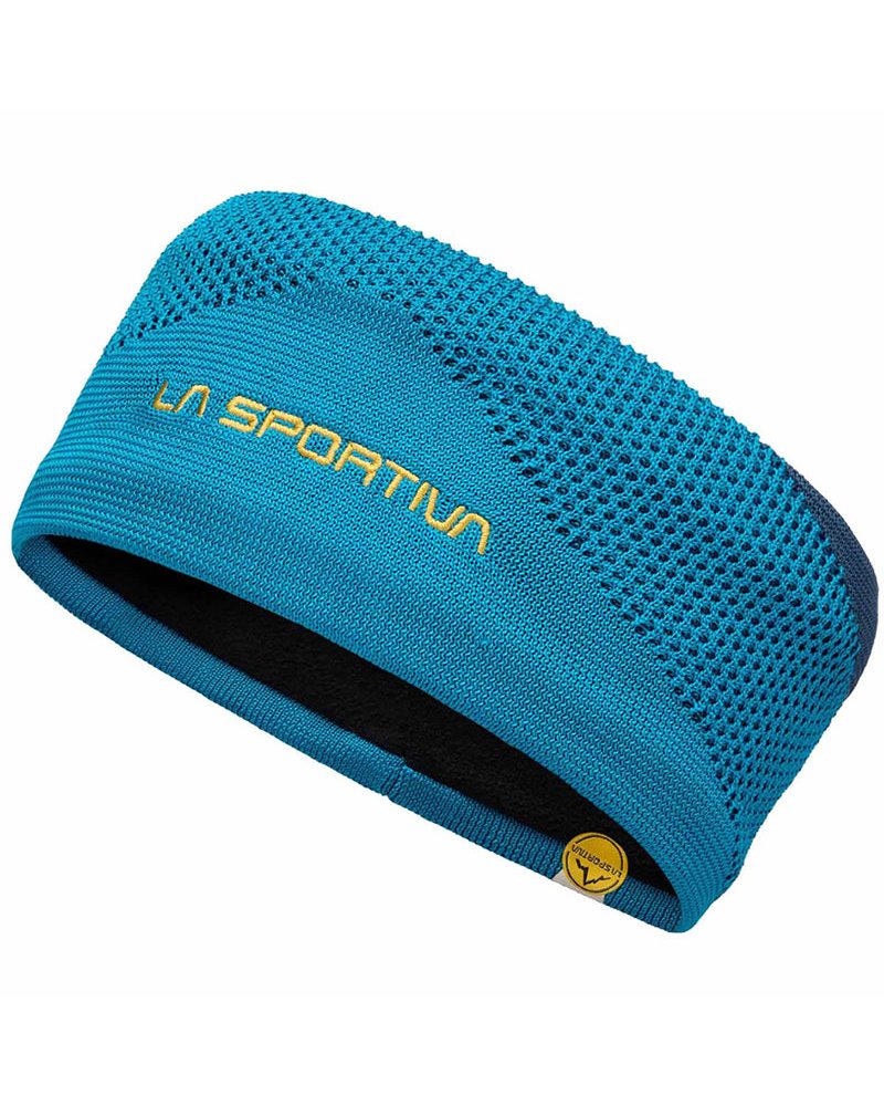 La Sportiva Knitty Ski Mountaineering Headband, Crystal/Night Blue