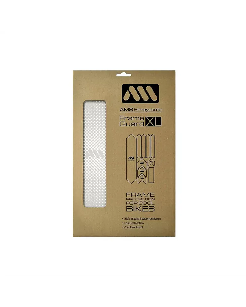 All Mountain Style Honeycomb Extra Protezione Telaio Bici, Drops Bianco