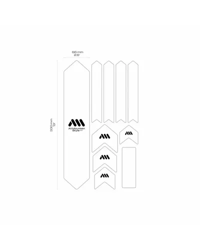 All Mountain Style Honeycomb Frame Guard Extra, Drops White