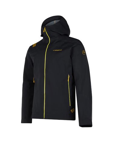 La Sportiva Sirius Evo Shell Men's Ski Touring Jacket, Black/Yellow