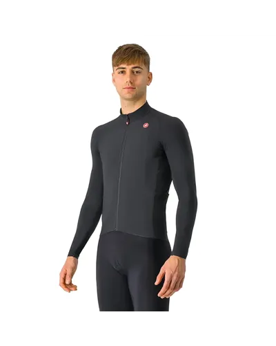 Castelli Aero Race Nano Flex Light Maglia Maniche Lunghe Uomo, Light Black