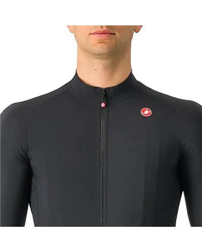 Castelli Aero Race Nano Flex Light Men's Cycling Long Sleeve Jersey, Light Black