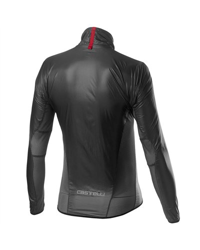 Castelli Aria Shell Giacca Uomo Antivento Ripiegabile, Grigio Scuro