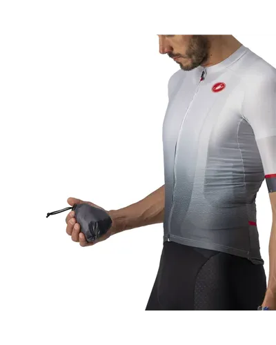 Castelli Aria Shell Windproof Men's Cycling Packable Jacket, Dark Gray