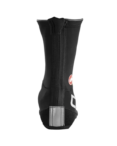 Castelli Diluvio UL Neoprene Shoecover, Black/Silver Reflex