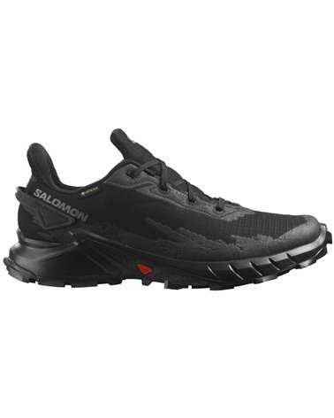 Salomon Alphacross 4 GTX Gore-Tex Men's Trail Running Shoes, Black/Black/Black