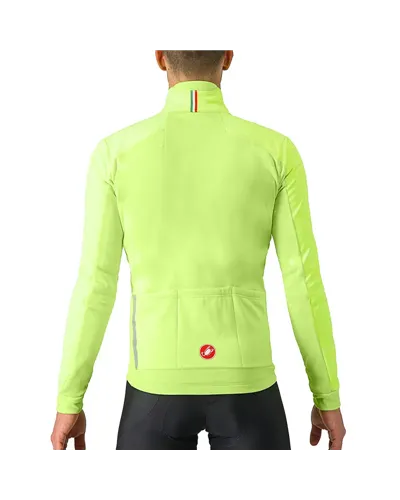 Castelli Entrata GTX Gore-Tex Windstopper X-Mid Men's Cycling Jacket, Yellow Fluo