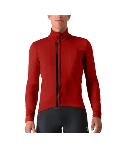Castelli Entrata GTX Gore-Tex Windstopper X-Mid Giacca Antipioggia/Antivento Uomo, Rosso Pro