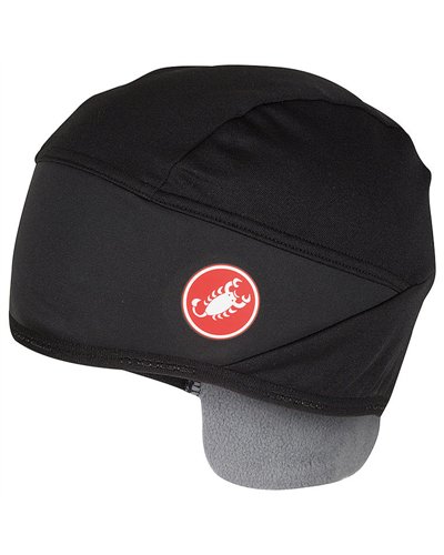Castelli Estremo GTX Gore-Tex Infinium Windstopper Thermal Cycling Skullcap, Black (One Size Fits All)