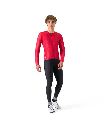 Castelli Fly Jack-sey GTX Gore-Tex Windstopper Giacca/Maglia Antipioggia/Antivento Uomo, Rich Red