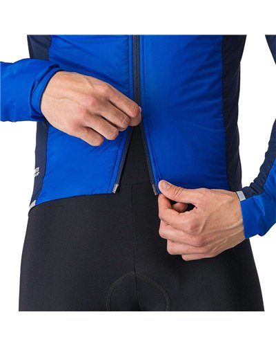Castelli Fly Jack-sey GTX Gore-Tex Windstopper Men's Cycling Jacket/Jersey, Vivid Blue/Belgian Blue