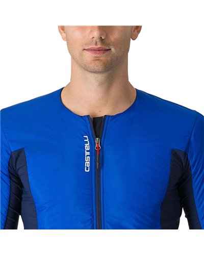 Castelli Fly Jack-sey GTX Gore-Tex Windstopper Men's Cycling Jacket/Jersey, Vivid Blue/Belgian Blue