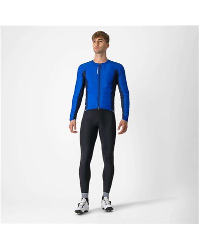 Castelli Fly Jack-sey GTX Gore-Tex Windstopper Giacca/Maglia Antipioggia/Antivento Uomo, Vivid Blue/Belgian Blue