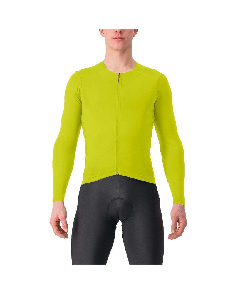 Castelli Fly Maglia Maniche Lunghe Ful -Zip Uomo, Sulphur