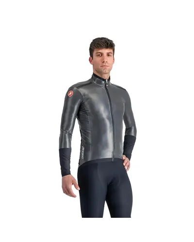 Castelli Gabba R Rosso Corsa Men's Waterproof/Windproof Long Sleeve, Black