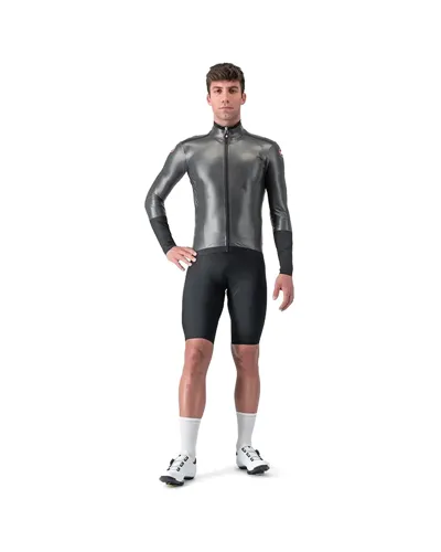 Castelli Gabba R Rosso Corsa Men's Waterproof/Windproof Long Sleeve, Black