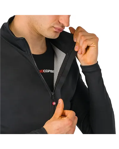 Castelli Perfetto Air Ristretto Men's Cycling Jacket, Light Black